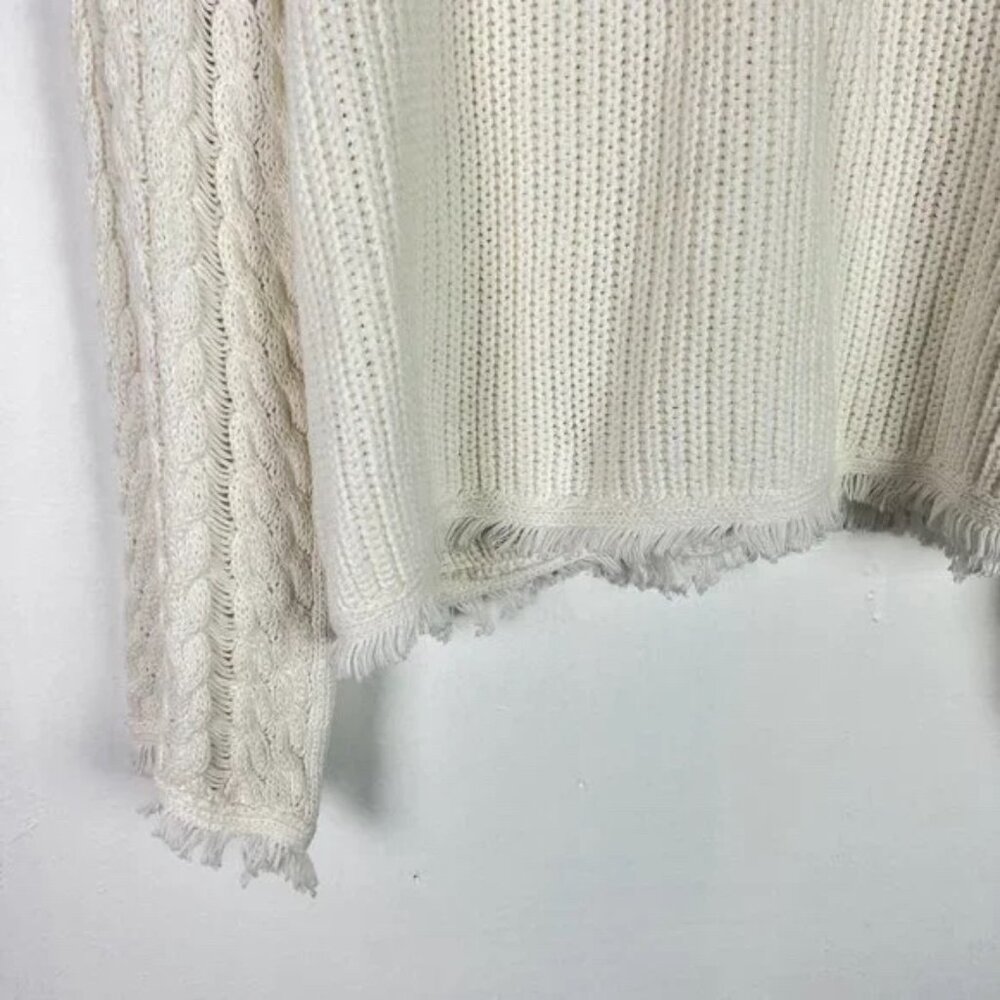 John + Jenn Atlas Fringe Sweater Revolve Pullover Fringe Boho Size XS EUC - Picture 12 of 13